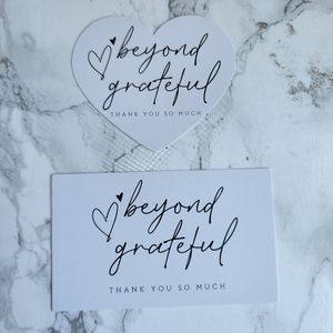 ♥️ 5x25 / 60 Thank you cards and 120 self adhesive Thank You Cards